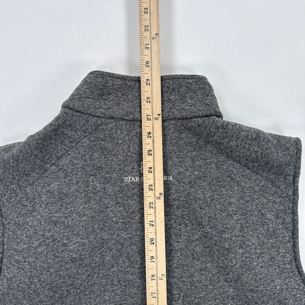 Tom Beckbe Mens Vest XXL Grey Fleece Full Zip Gorpcore Outdoor Sleeveless